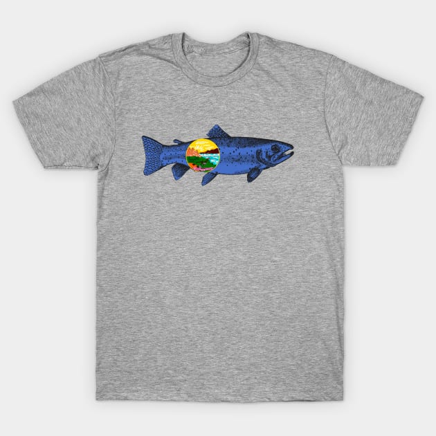 Fish Montana T-Shirt by esskay1000